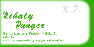 mihaly punger business card